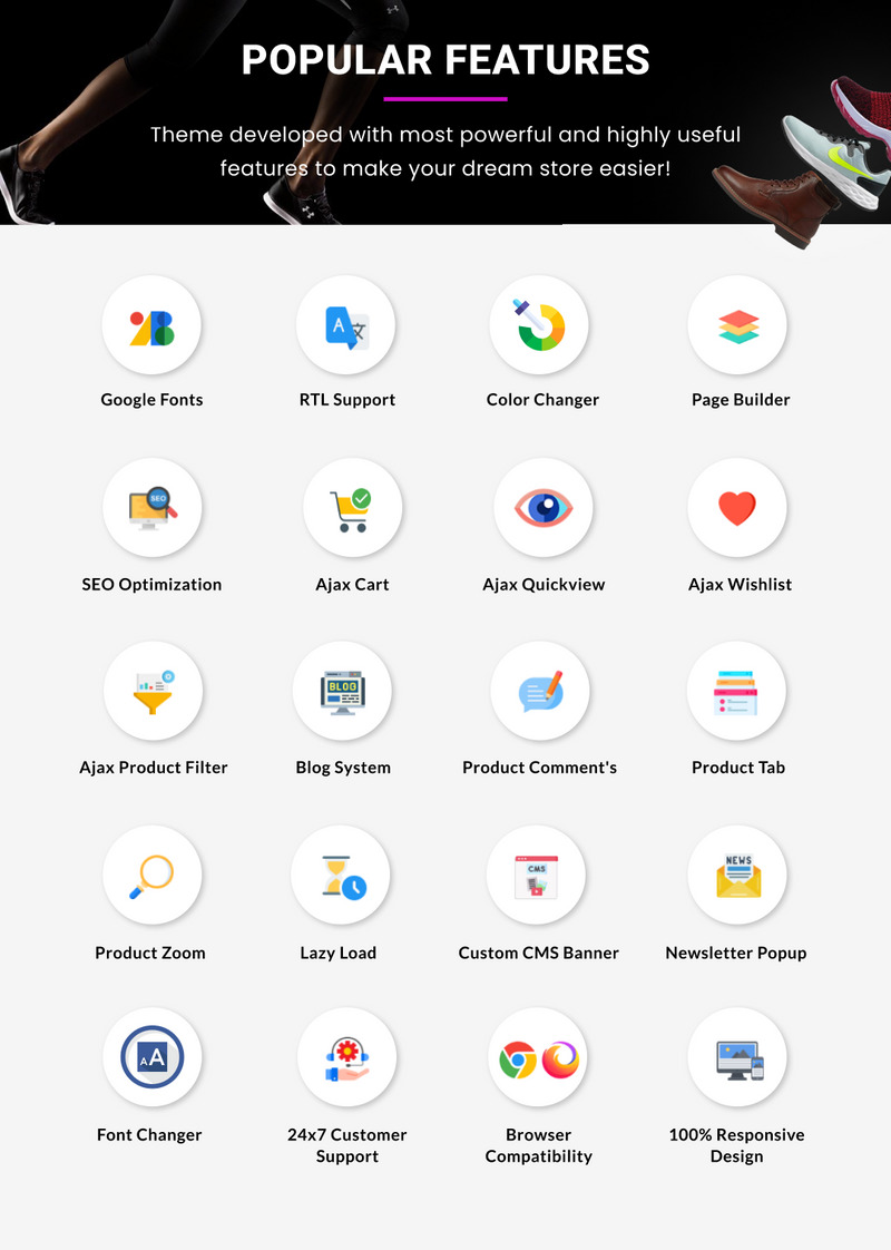 Sneakers Responsive World–Obuv Sport–Obuv Shopify 2.0 Store - Features Image 4