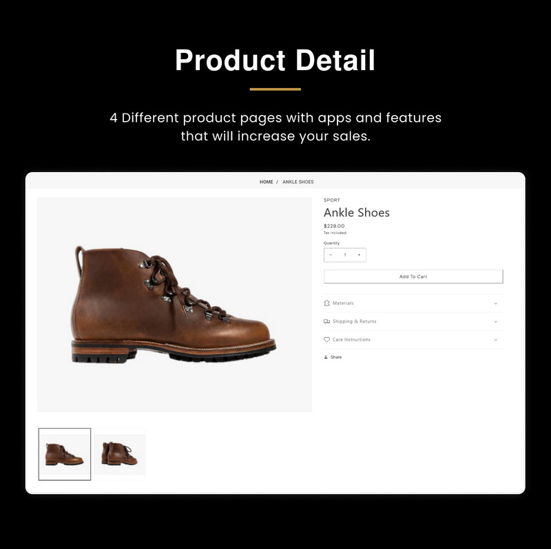 Keni Mega Shoes Responsive Shopify 2.0-tema - Features Image 9