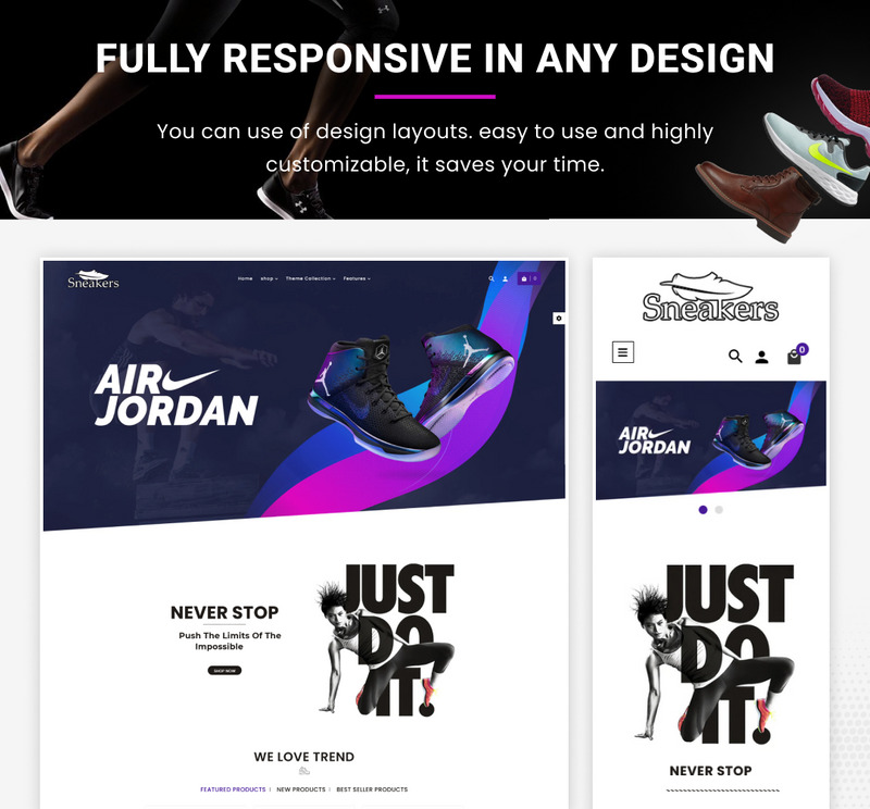 Sneakers Responsive World–Obuv Sport–Obuv Shopify 2.0 Store - Features Image 6