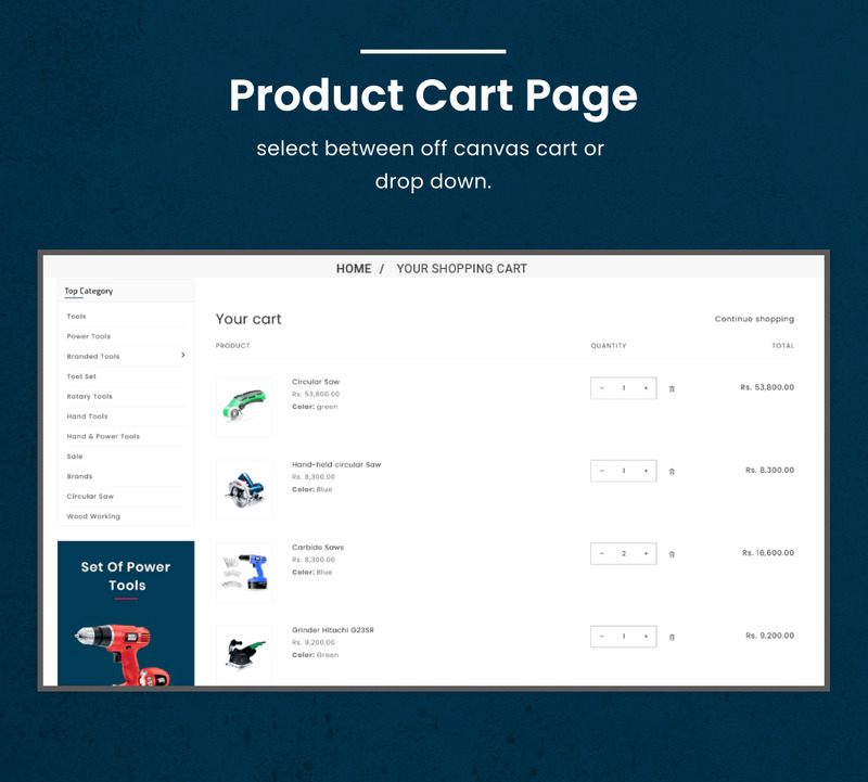 Toolza - Mega Parts Shopify 2.0 Premium Responsive Theme - Eigenschaften Bild 12