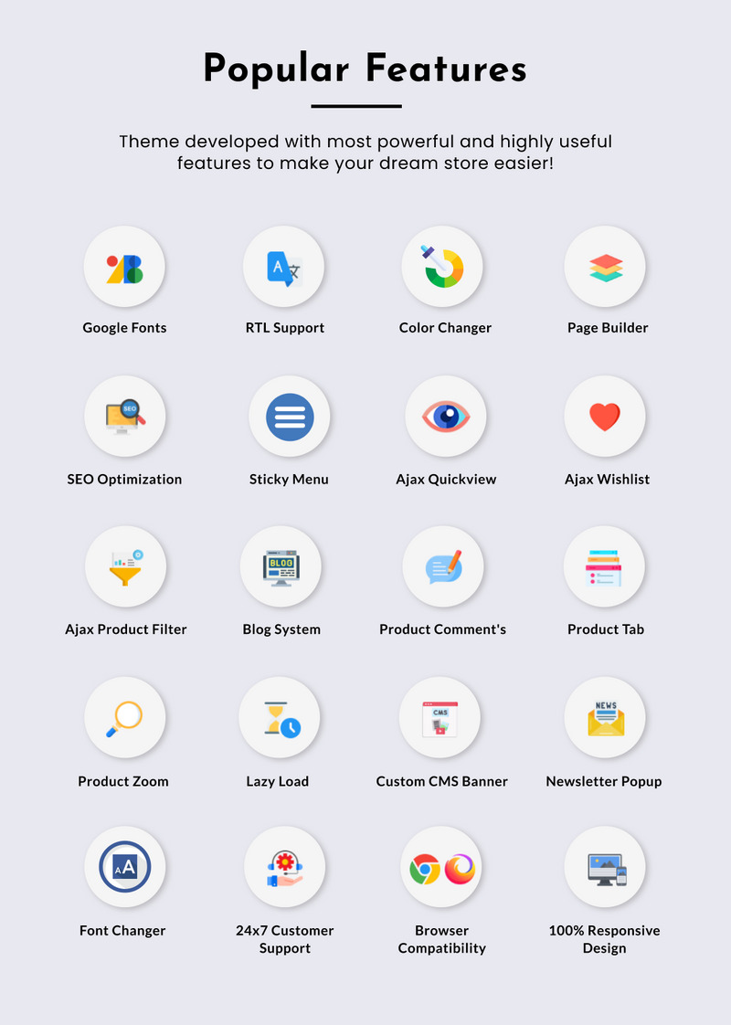 Loja de presentes - Mega presentes Shopify 2.0 Mega shopping - Features Image 3