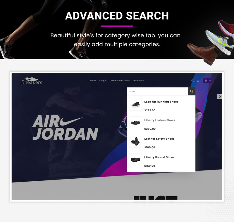 Sneakers Responsive World–Obuv Sport–Obuv Shopify 2.0 Store - Features Image 7