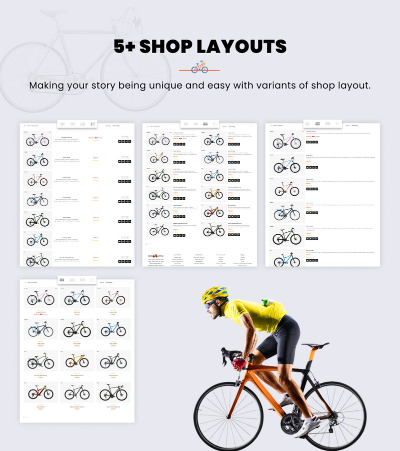 Bicicleta Mega Deportes, Bicicleta, Bicicletas, Alquiler Plantilla Shopify 2.0 Responsive - Características Imagen 11