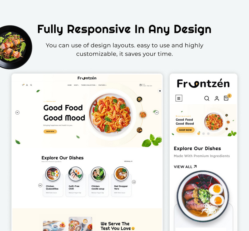 Frantzen Mega Rich Food Restaurant Shopify 2.0 Modèle réactif - Caractéristiques de l’image 5