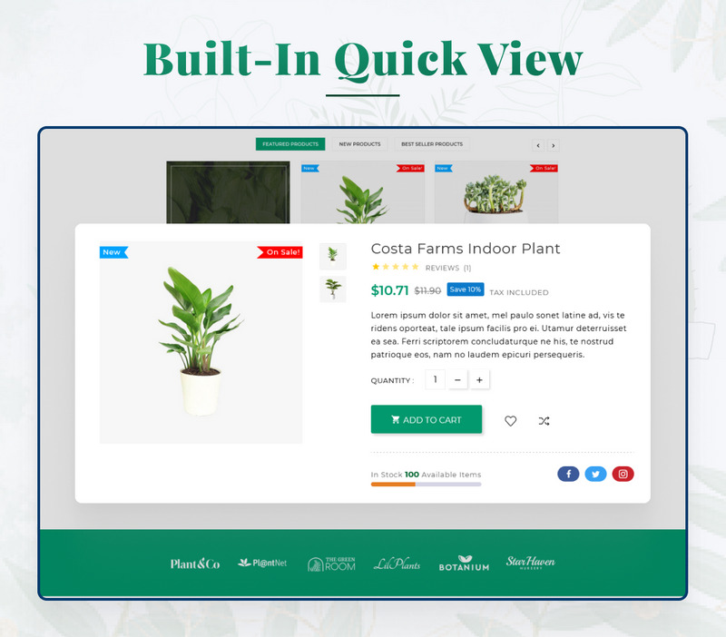 D Plantcy Mega Garden Plants Super Prestashop 1.7 Store - Features Image 10