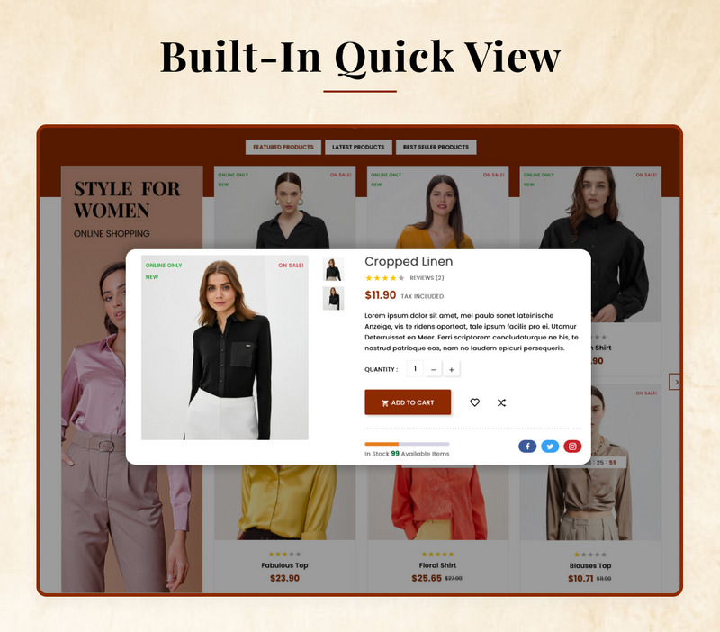 Laforme Mega Moda, Odzież Obuwie, Styl obuwia Sklep Prestashop - Obraz funkcji 10
