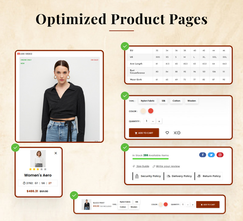 Laforme Mega Moda, Odzież Obuwie, Styl obuwia Sklep Prestashop - Obraz funkcji 9