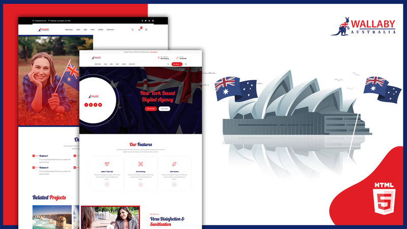 Wallaby Australia Culture HTML5 Website Template - Features Image 1