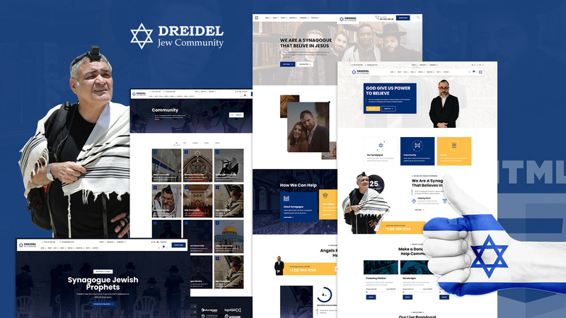 Dreidel 犹太教堂 HTML5 网站模板 - Features Image 1