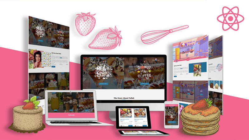 Summercream - Универсальный шаблон React Js для магазина десертов - Изображения фич 1