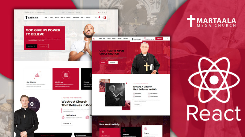 Martalaa Church and Multi Purpose React JS Website Template - Features Image 1