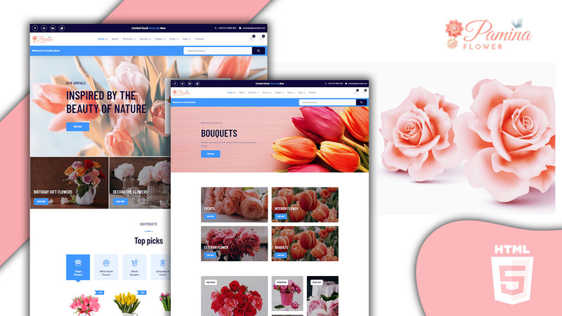 Pamina Swift Florist and Flower Shop HTML5 Website template - Features Image 1