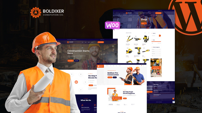 Boldixer Construction Multipurpose WordPress Theme - Features Image 1