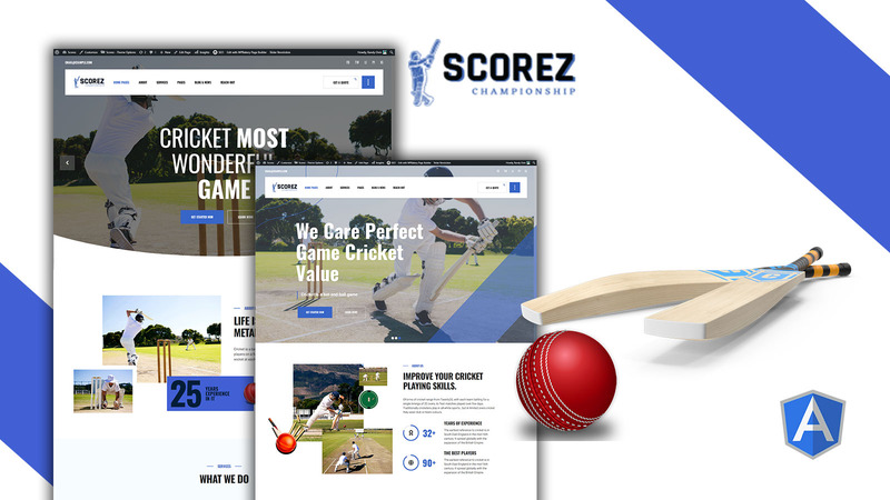 Scorez Ball Sports Angular Template - Features Image 1