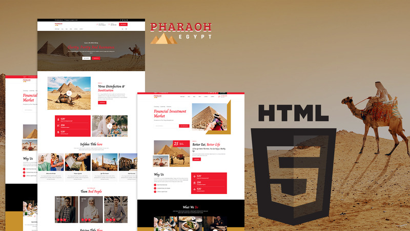Pharaoh Egypt Culture & Events HTML5 Website Template - Features Image 1