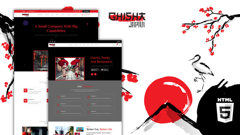 Ghisha Japanese Culture HTMTL5 Website Template - Features Image 1
