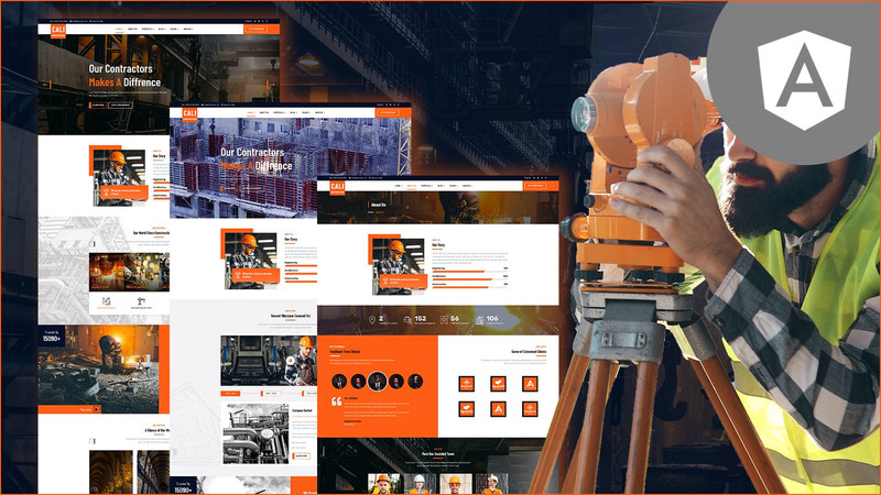 Cali Construction And Development Angular JS Template - Features Image 1