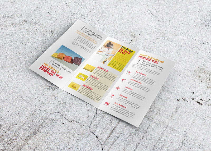Trifold Brochure - Corporate Identity Template #07 - Features Image 6