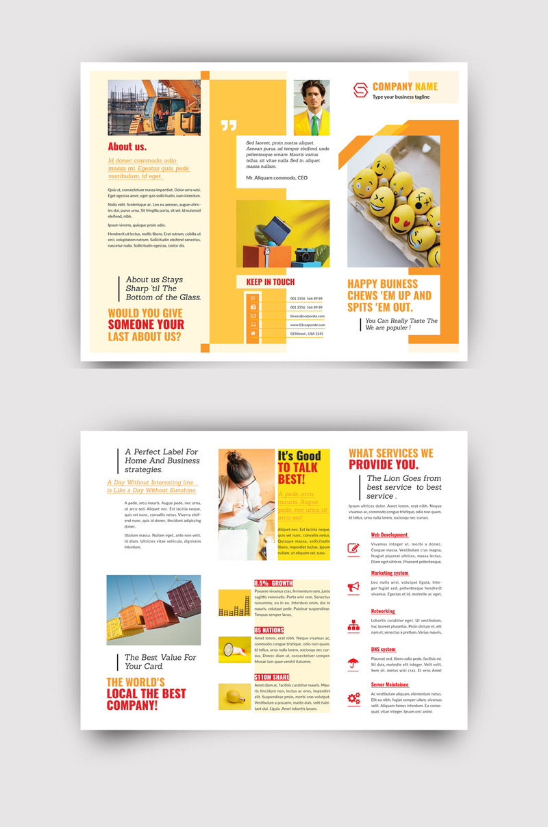 Trifold Brochure - Corporate Identity Template #07 - Features Image 1
