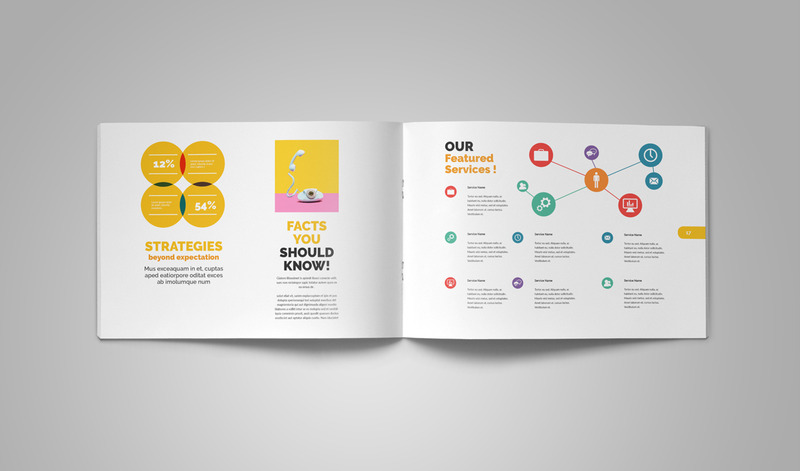 Landscape Brochure - Corporate Identity Template #02 - Features Image 15
