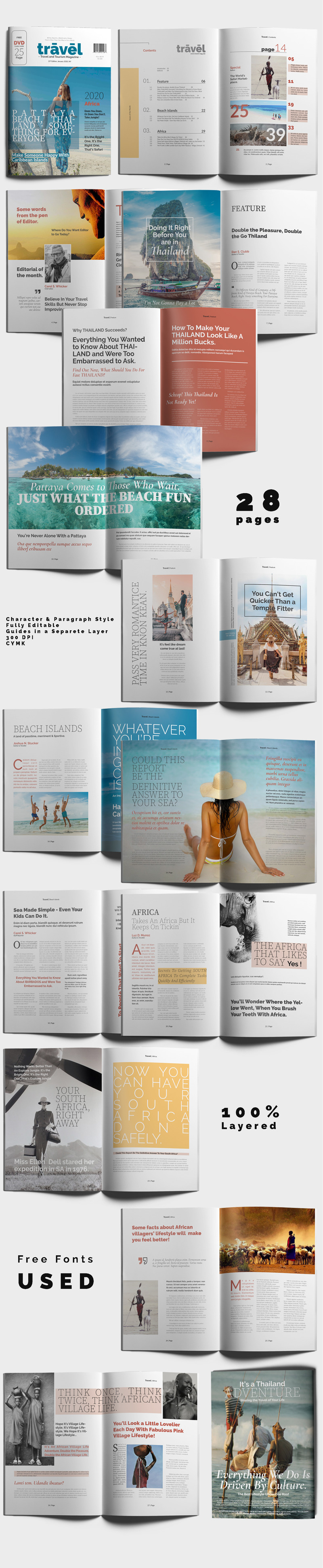 Magazine Template on Travel & Tourism #02 - Features Image 1