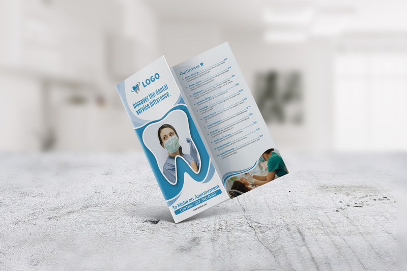 Modèle d'impression - Brochure à trois volets sur la dentisterie pédiatrique - Caractéristiques de l’image 3