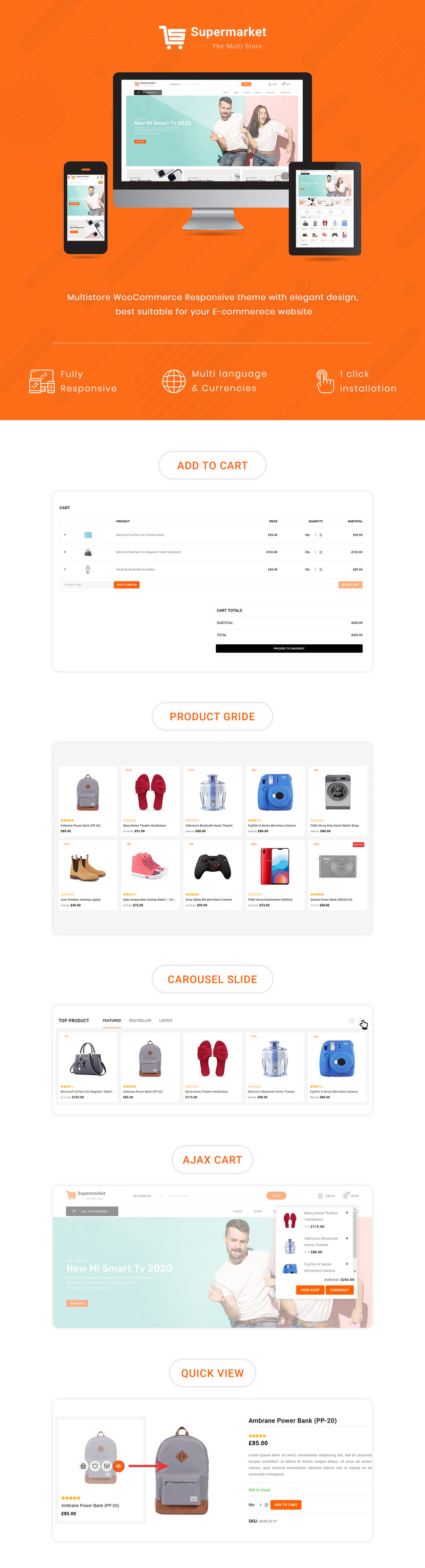 SuperMarket - Multipurpose Responsive WooCommerce Theme - Features Image 1