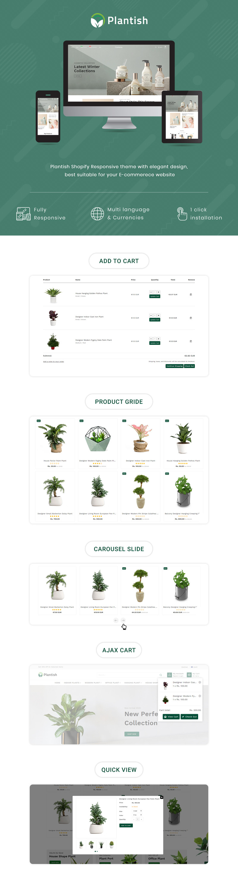 Plantish - Gardening & Houseplants Shopify Template - Features Image 1