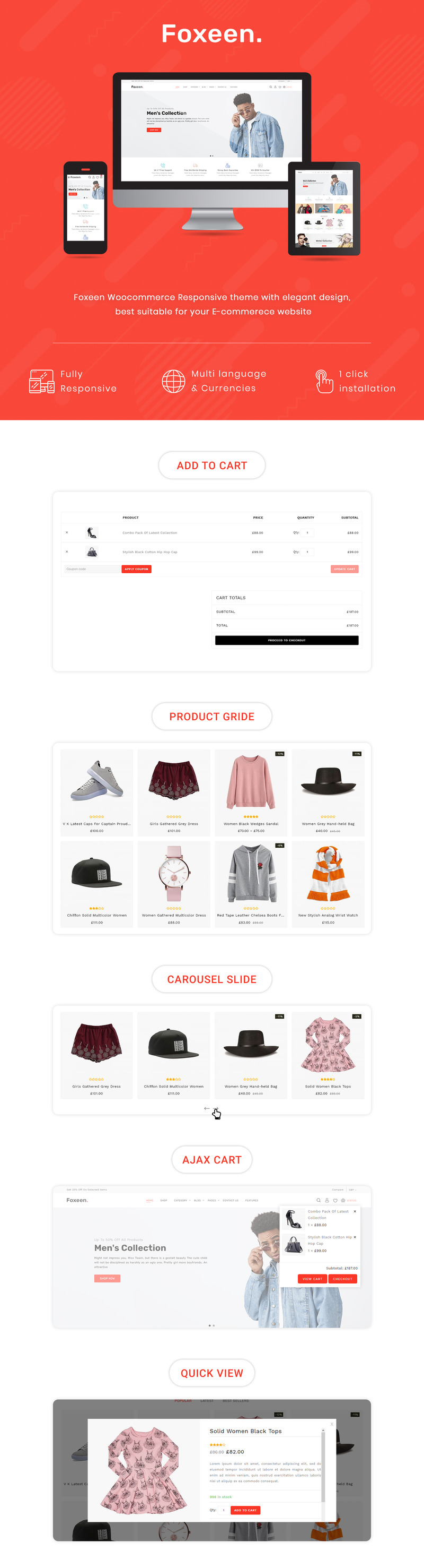 Foxeen - Thème WooCommerce pour le commerce électronique polyvalent - Image 1