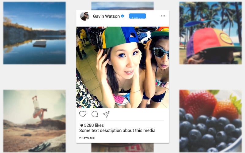 Modelli After Effects promozionali Instagram - Caratteristiche Immagine 1