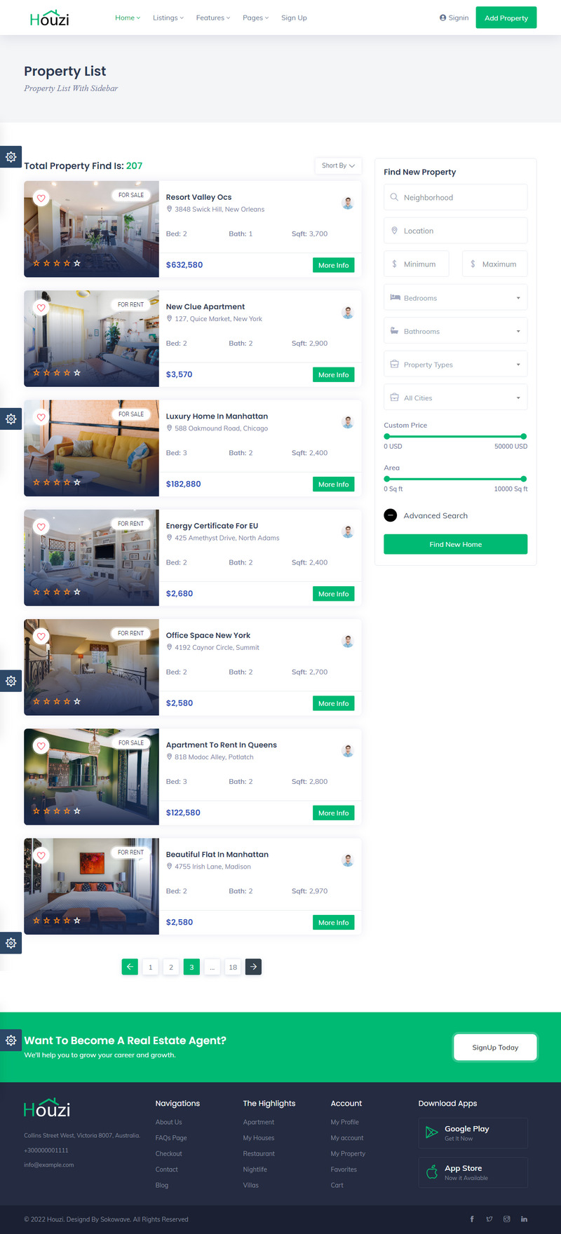 Houzi — Responsive Real Estate HTML Template - Features Image 2