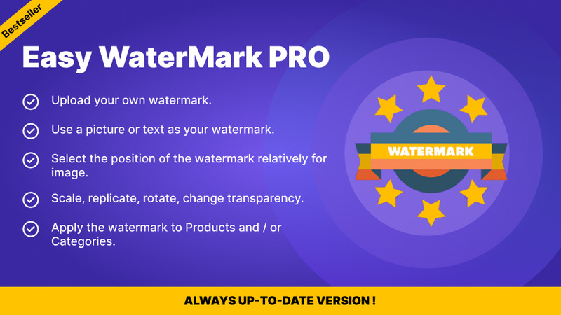 Easy WaterMark PRO pro PrestaShop – Chraňte a označte své obrázky - Features Image 1
