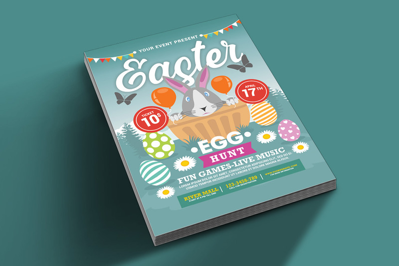 Easter Egg Hunt Flyer Template - Features Image 2