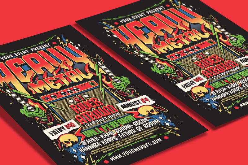 Flyer d'un événement de musique heavy metal - Caractéristiques de l’image 3
