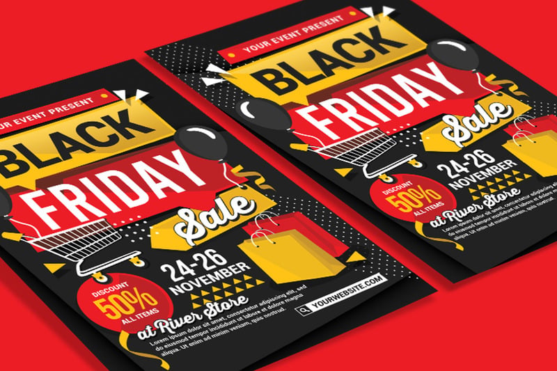 Modèle de flyer de vente du vendredi noir vol 1 - Caractéristiques de l’image 3