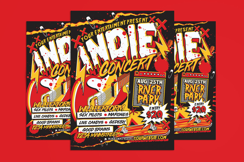 Indie Music Concert Flyer - Features Image 1