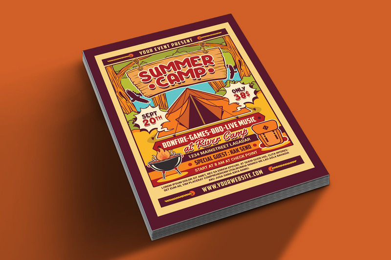 Summer Camp Holiday Flyer Template - Features Image 2