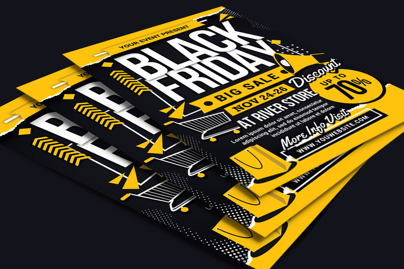 Black Friday Sale Event Flyer Template - Features Image 4