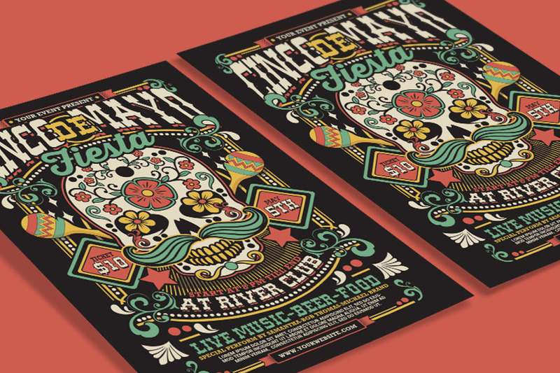 Cinco De Mayo Fiesta Flyer Poster Template - Features Image 3