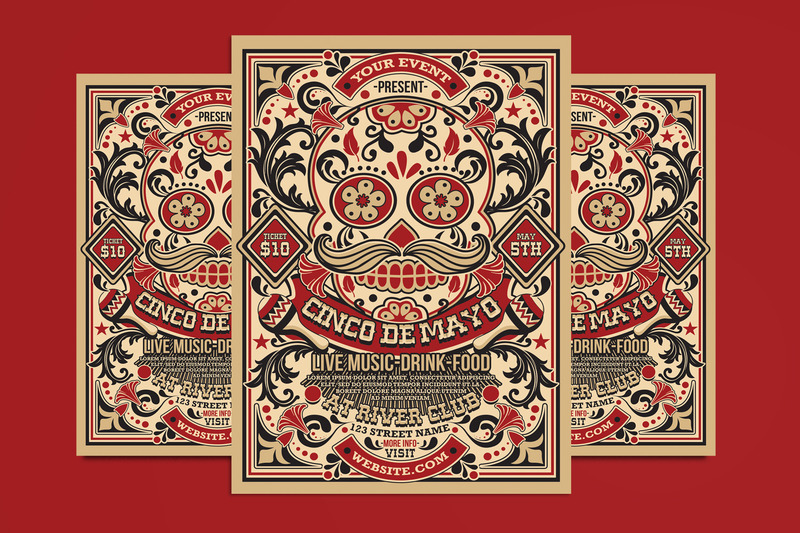 Modèle d'Affiche de flyer du festival de Cinco De Mayo - Caractéristiques de l’image 1