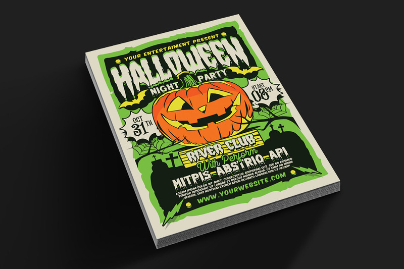 Halloween Night Party szórólap sablon - Features Image 2