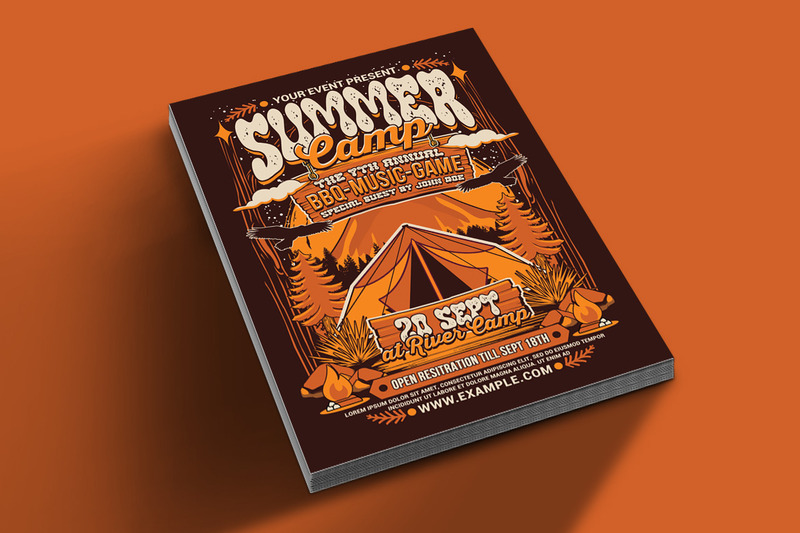 Summer Camp Flyer Poster Template - Features Image 2