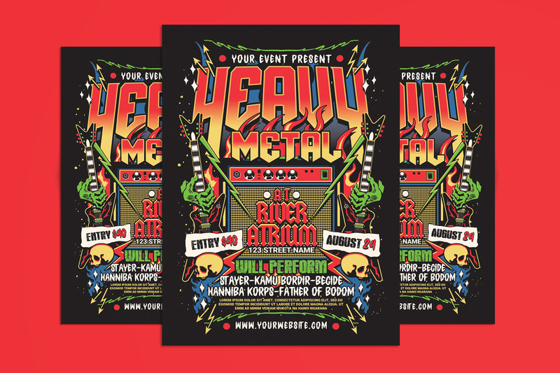 Flyer d'un événement de musique heavy metal - Caractéristiques de l’image 1