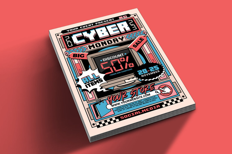 Cyber Monday Rea Event Flyer Mall - Features Image 2