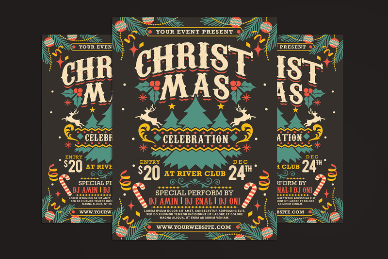 Christmas Celebration Flyer Templates vol 2 - Features Image 1