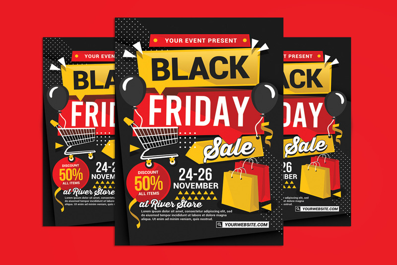 Modèle de flyer de vente du vendredi noir vol 1 - Caractéristiques de l’image 1