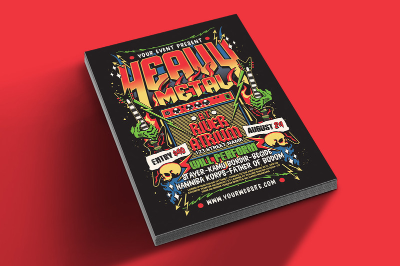 Flyer d'un événement de musique heavy metal - Caractéristiques de l’image 2