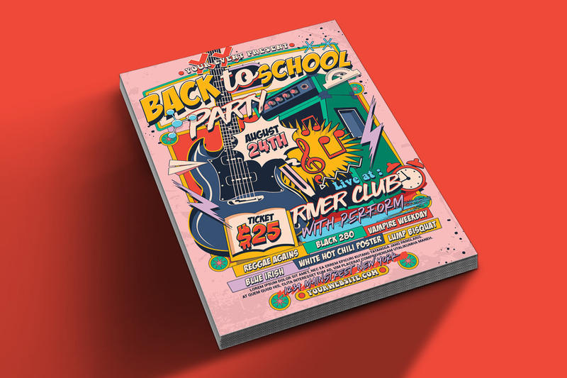 Affiche de dépliant de fête de rentrée scolaire - Caractéristiques de l’image 2