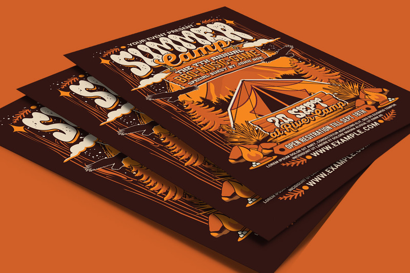 Summer Camp Flyer Poster Template - Features Image 4