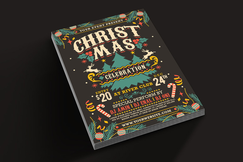 Christmas Celebration Flyer Templates vol 2 - Features Image 2